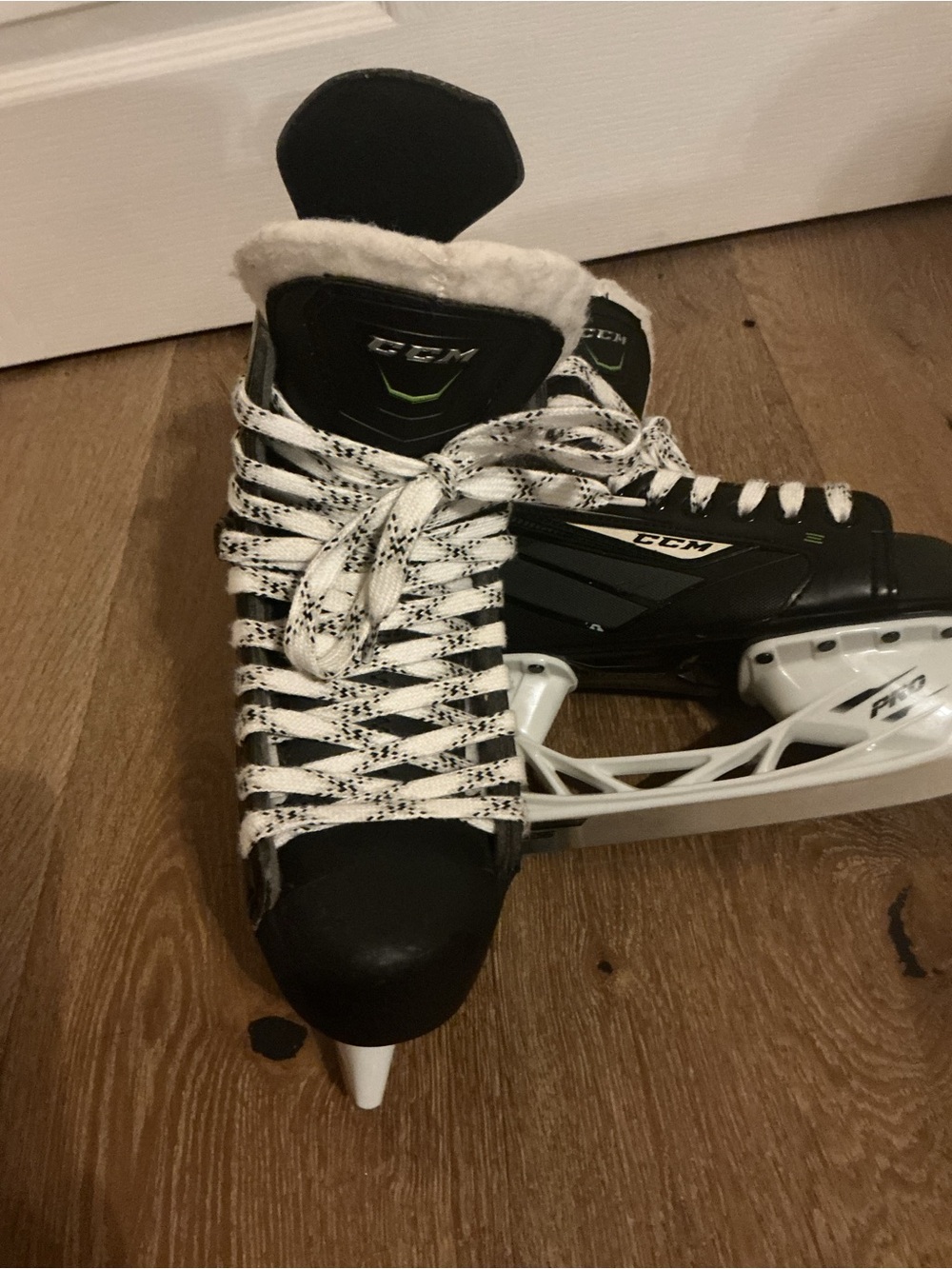 CCM Women's Black and White Ice Hockey Skates